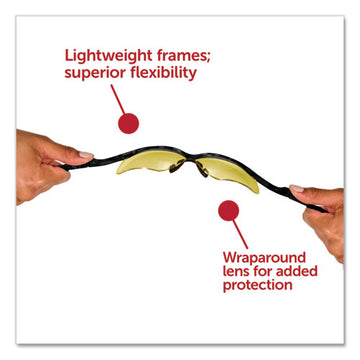 KleenGuard™ Nemesis Safety Glasses, Black Frame, Amber Lens, 12-carton freeshipping - TVN Wholesale